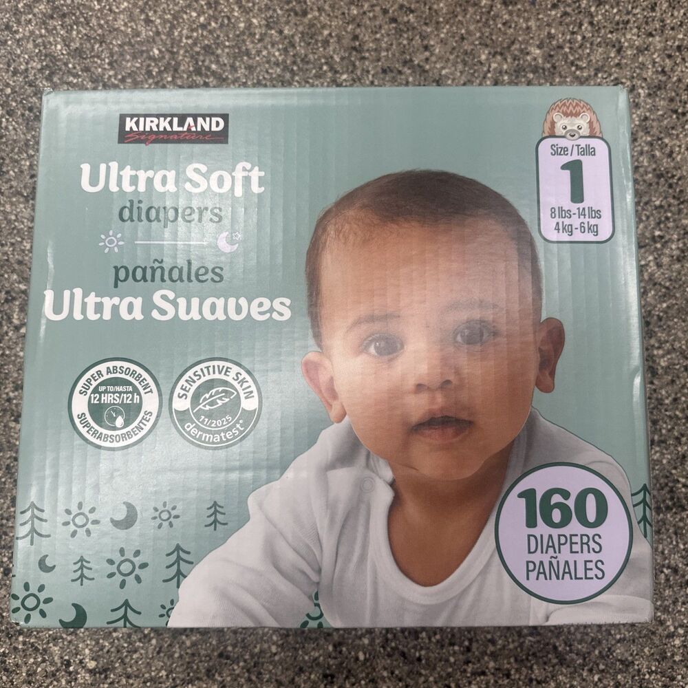 Kirkland Signature Diaper Size 1, 160-count